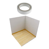 Maxbell 1/12 Scale Backdrop Layout Display for Action Figures Dolls Mini Diecast Car Interior