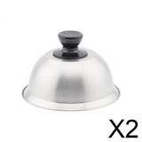 Maxbell 2xgrill domes Cover 6.30'' Griddle Cheese Melting Dome for Steaks steak Burgers