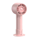 Maxbell Handheld Mini Fan Fashion Mute Tabletop Fan for Dorm Apartment Birthday Gift Pink