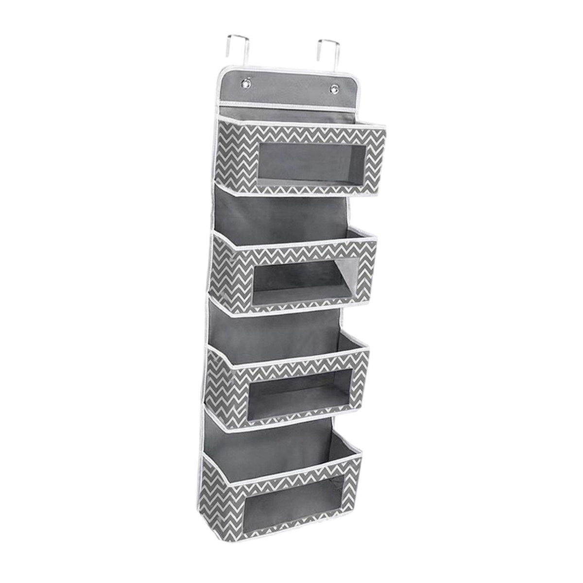 Maxbell over The Door Organizer Convenient Hanging Shelves for Nursery Bathroom Dorm Gray