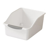 Maxbell Kitchen Cabinet Organizer Bin Versatile Container for Cabinet Office Kitchen Low White L