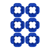 Maxbell Deck Spacer Tool Portable Deck Board Gap Tool for Hardwood PVC Decking Board Blue 6 Pieces