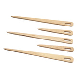 Maxbell 5x Big Eye Knitting Pins Set Wooden Hand Loom Sticks for Tapestry Handcrafts