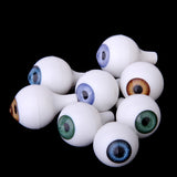 Maxbell 8 PCs Round Acrylic Doll Eyes Eyeballs Halloween Props 20mm