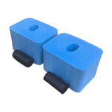 Maxbell 2 Pieces Floor Workout Exercise Hand/Wrist Protector Soft Sponge Push up Bar Blue