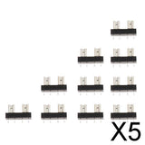 Maxbell 5x10 Pieces 32V 30A Mini Auto Automaotive Boat Blade Fuse Holder for PCB Board