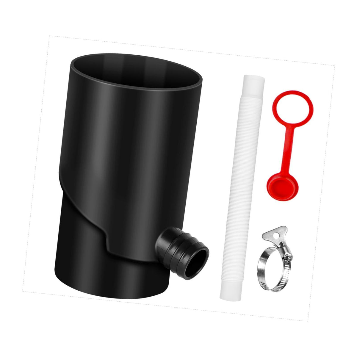 Maxbell Rain Water Collection System Downspout Diverter for Gardening Landscape Yard 8cm Black