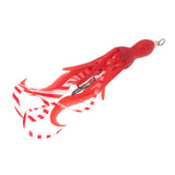 Maxbell Squid Fishing Lure Freshwater Realistic Lake Gift with Sharp Hooks Soft Lure Fluorescent Red