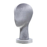 Mannequin Head Hat Holder Hat Display Stand for Styling Headdress Home Decor Height 33cm Gray