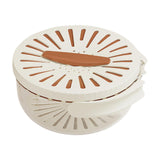 Maxbell Fruit and Vegetable Washing Bowl Practical with Foldable Handle Drain Basket Brown
