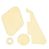 Maxbell Cream Pickups Frame+ Pickguard Bracket + Cavity Switch Covers Kit for LP Guitar