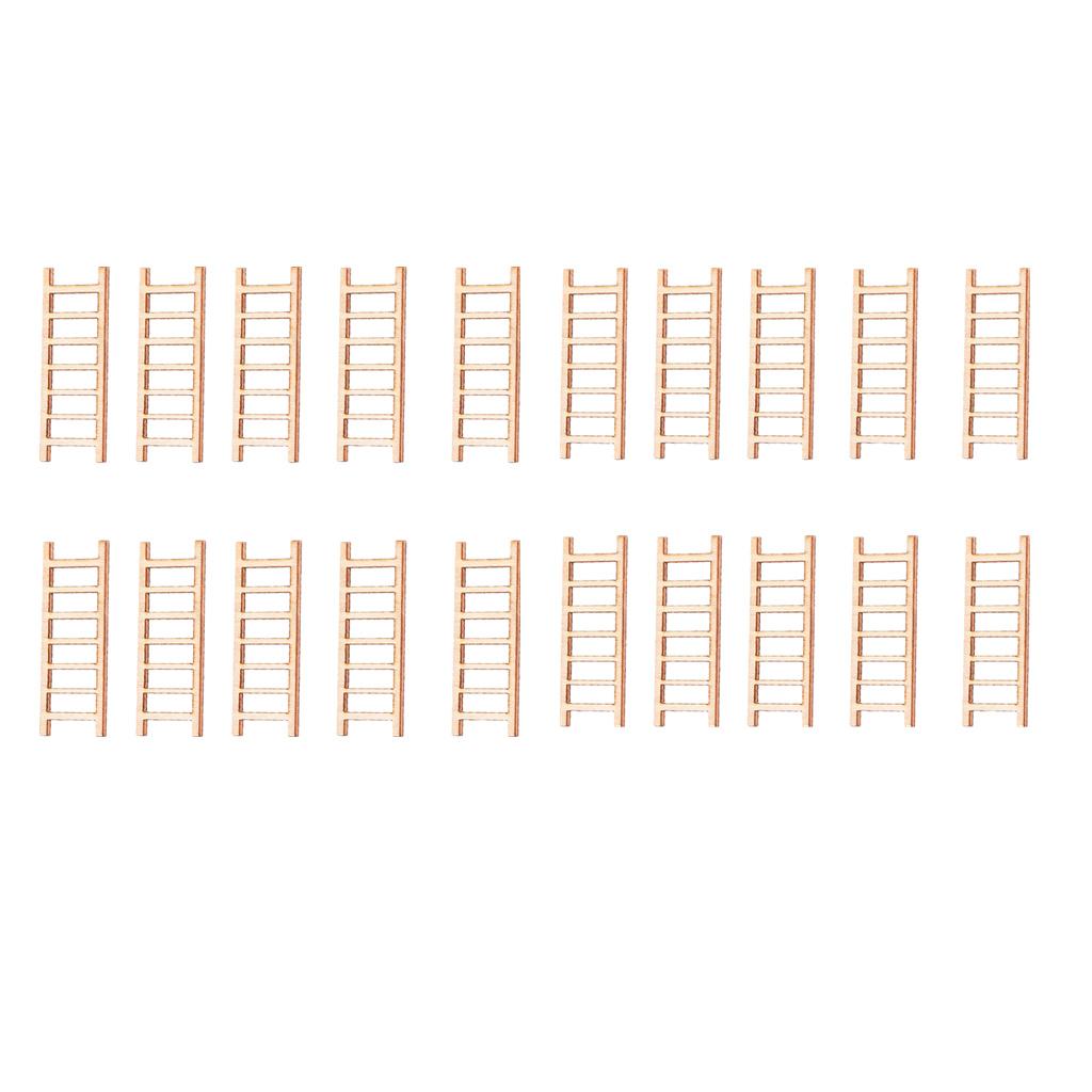 Maxbell Maxbell 20x Micro Landscape Mini Ladders Crafts for Garden Bonsai Home Decortaions