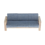 Maxbell 1/12 Miniature Dollhouse Sofa Arm Chair Dolls House Furniture Couch Blue