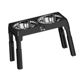 Maxbell Elevated Dog Bowls for Small Medium Dogs 2 Stainless Steel Food Feeder Bowls Black