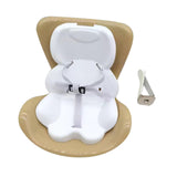 Maxbell Car Seat for Dolls Handcraft Stand Car Vent Clip for Automobile Gift Vehicle Brown