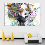 Maxbell 2 Panel Canvas Oil Painting Art Picture - Girl