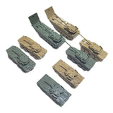 Maxbell 8Pcs Tank Model Building Kit 1:144 Armored Vehicles for Boys Adults Children