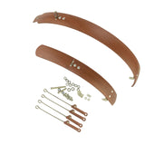 Maxbell Maxbell Folding Bike Mudguard Front & Rear Fenders Mud Guard for Bike Riding Outdoor 20inch Brown