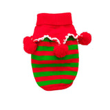 Maxbell Maxbell Pet Cat Dog Christmas Clothes Knitted Sweater Hoodie Apparel Red Green L