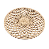 Maxbell 2pcs Flower of Life Sacred Geometry Wall Art Sculpture Grid Hanging