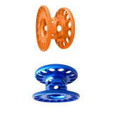 Maxbell 2pcs Lightweight Aluminum Alloy Scuba Diving Finger Reel Guide Line Spool