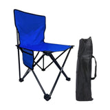 Maxbell Folding Camping Chair Stool Sturdy Portable for Barbecue Traveling Gardening Blue