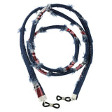 Maxbell Maxbell Retro Grinding Old Glasses Rope Cord Eyeglasses String Retainer  Dark Blue