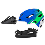 Maxbell Full Face Bike Helmet Protective Helmet Shock Absorbing Mountain Bike Helmet Blue Green
