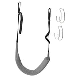 Maxbell Back Traction Belt Back Support Portable Soft Care Lumbar Traction Belt with Hook Grey
