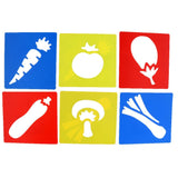 Maxbell 12 Pieces Plastic Drawing Template Stencils Ruler for Kids DIY Crafts Toys