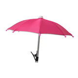 Maxbell Phone Umbrella Sunshade Photography Travel Professional Universal Anti Glare Rose Red