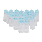 Maxbell 6xPlastic Mini Baby Milk BottlesBaby Shower Favors 24PCS Blue