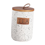 Maxbell Ceramic Storage Canister Portable Seal Jar with Top Handle Storage Container tea