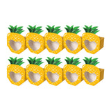 Maxbell 10Pcs Foldable Candy Boxes Paper Gift Packaging Box for Housewarming Holiday Yellow
