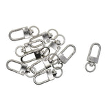 Maxbell 10 Pieces Alloy Small Swivel Clasps Lanyard Snap Hook Lobster Claw Clasp Clips Keychain Key Ring Jewelry Findings - Aladdin Shoppers