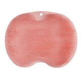 Maxbell Shower Foot Scrubber Mat Comfortable Soft Shower Silicone Foot Cleaning Tool Pink