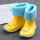 Maxbell Children Toddlers Waterproof Rubber Rain Boots   Yellow Bear for 2.5 years