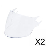 Maxbell 2xMotorcycle Helmets Visor Lens Sturdy Motorcycle Wind Cover Lens for LS2 Transparent
