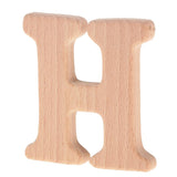 Maxbell Baby Wooden Teether Toys Letter Shapes DIY Wooden Teether Kit  H