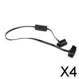 Maxbell 4x16 Pin Male to Female OBD2 Cord Extension Diagnostic Cable With Power Switch