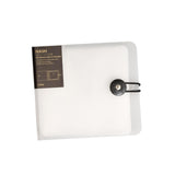 Maxbell DVD Wallet Case Disk Holder Hold 12 Dvd CD Holder for Women Men Musician Car Translucent White