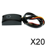 Maxbell 20xDC12V 200mA 2.4W Car Auto Vehicle On/Off Push Button Switch for Universal