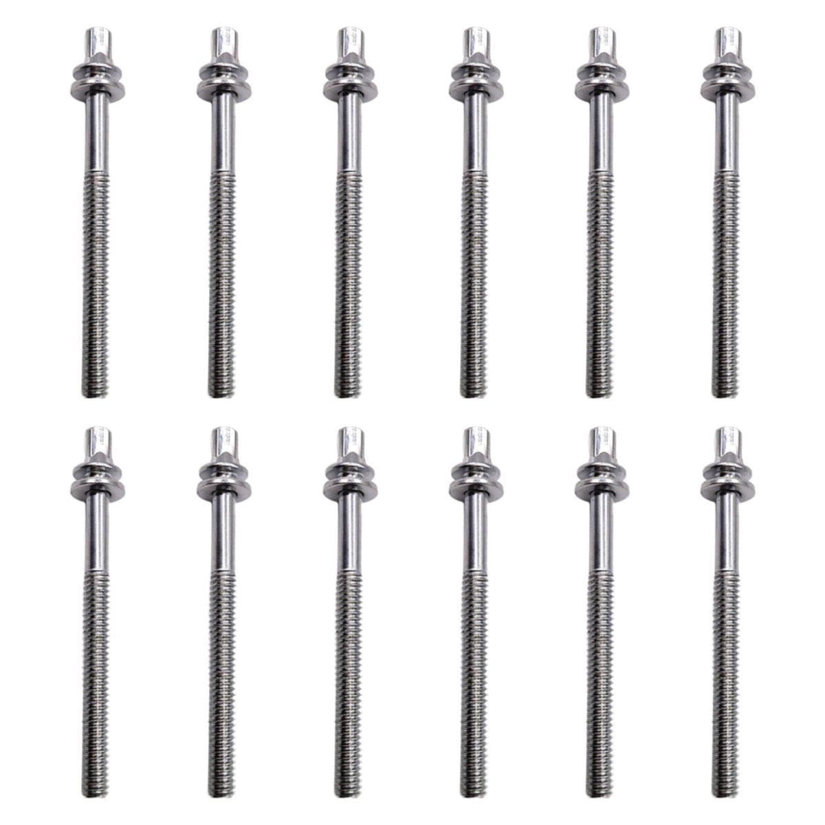 Maxbell 12Pcs Drum Screw Percussion Instrument Parts Rustproof Drum Kit Short Screws L