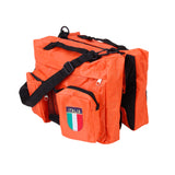 Maxbell Maxbell Zippered Hook Loop Fasteners Adjustable Straps Dog Backpack Travel Hiking Accessory Orange + Army Green