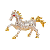 Trinket Box Treasure Case Creative Alloy Jewelry Case Women Gifts Home Decor White