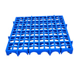 Maxbell Modular Interlocking Floor Tile Splicing 40x40x4 cm Square Holes Floor Grill Blue