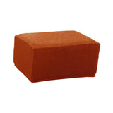 Maxbell Jacquard Storage Ottoman Cover Footstool Slipcover Protector Orange
