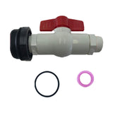 Maxbell Rain Barrel Spigot Kit Drum Equipment Adapter Fitting Ball Valve Drum Spigot