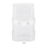 Maxbell Non Mess Bird Feeder Water Drinker Clear Cup for Pet Parrot Canary Lovebirds
