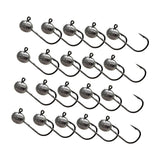 Maxbell 20x Elliptical Shape Fishing Hooks Fishing Equipment Metal Baits Attachments 2g